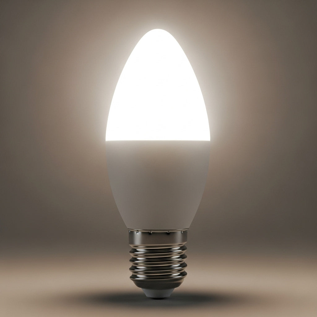 Pointed candle bulb