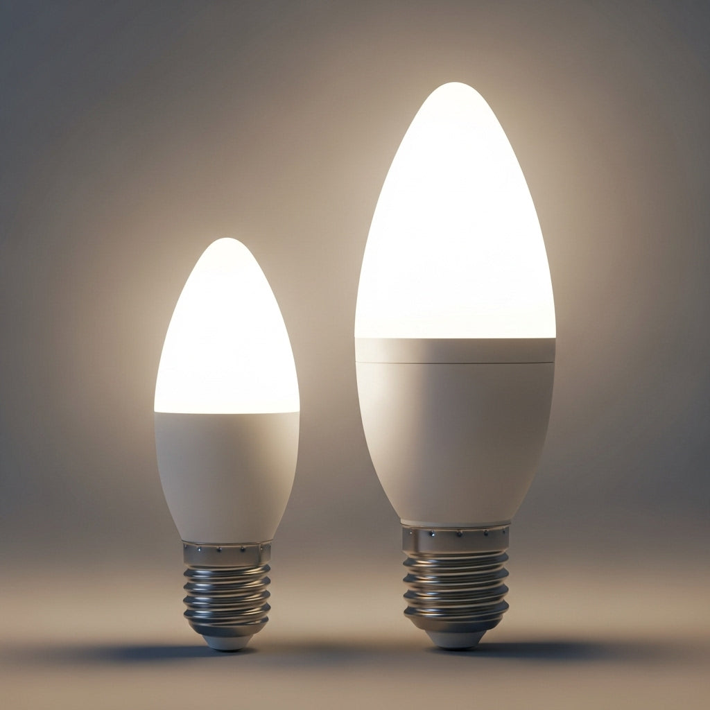 Pointed candle bulb