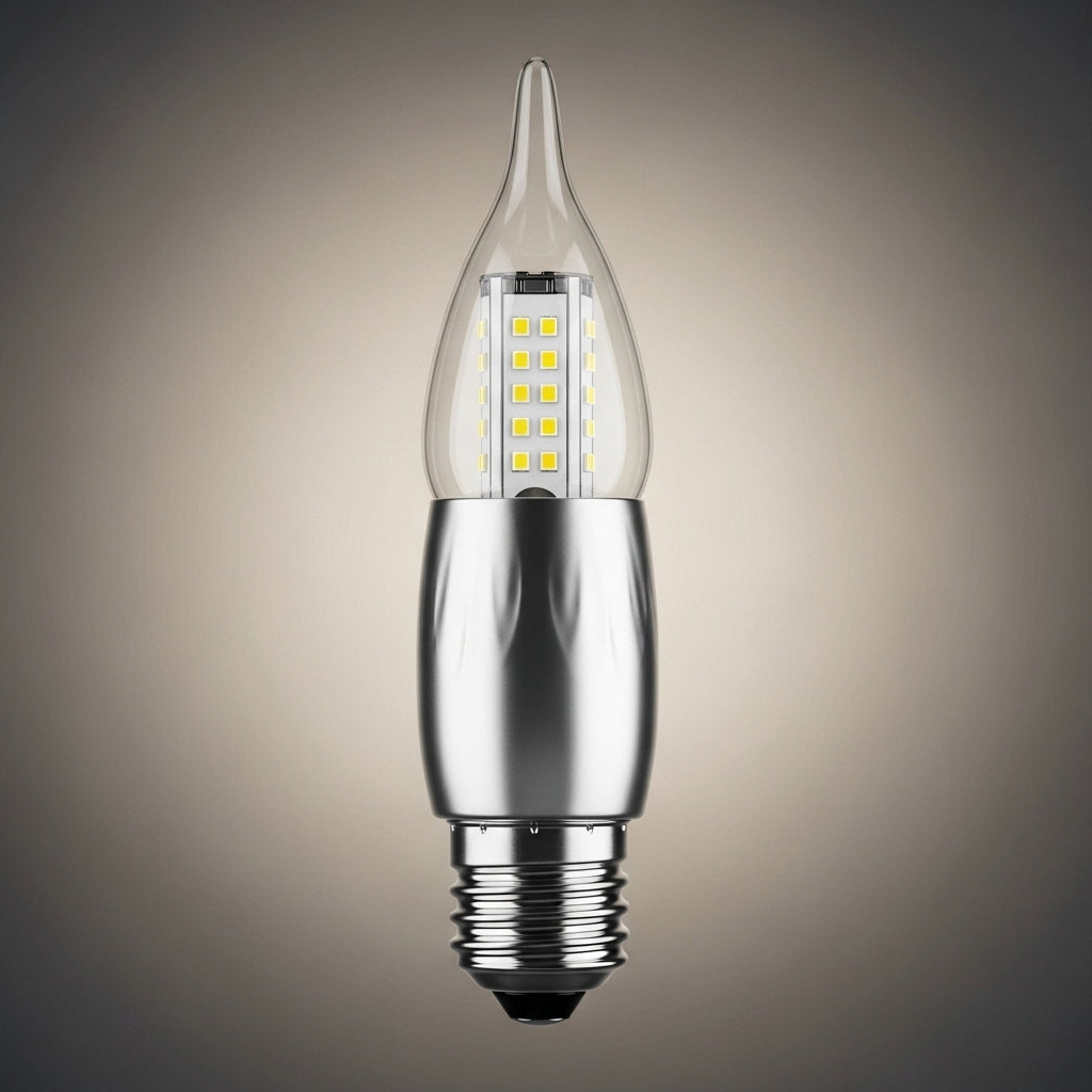 Three-color candle light bulb