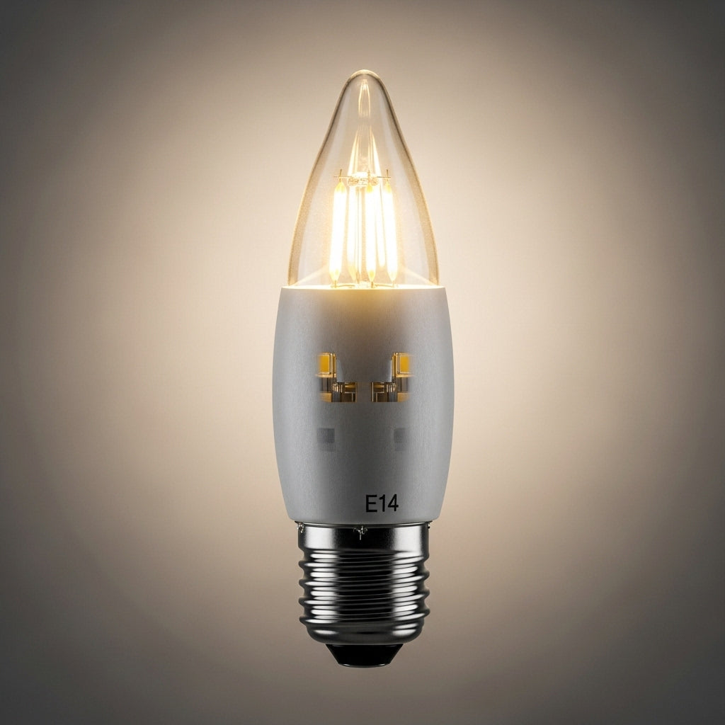 Three-color candle light bulb